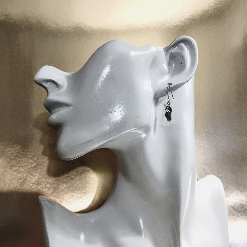 925 Sterling Silver Flip Flop Dangle fish hook earrings